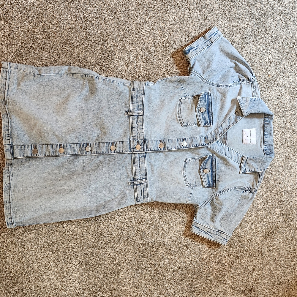 Celebrity Pink Light Blue Denim Dress